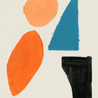 Equilíbrio abstrato colorido de cartissi