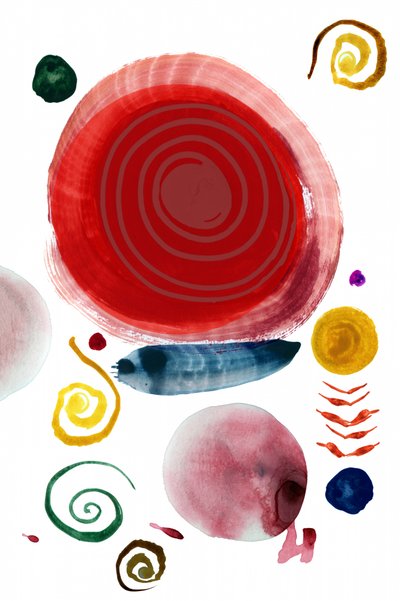 Formas abstratas coloridas de cartissi