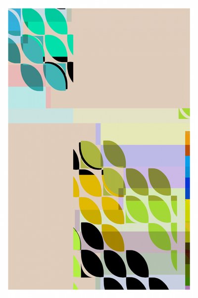 Formas abstratas coloridas de cartissi