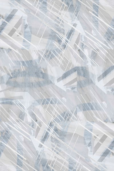 Abstrato geométrico em tons frios de cartissi