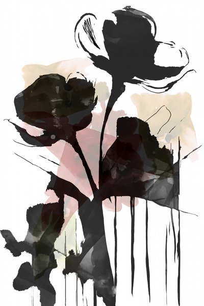 Abstrato floral sombrio de cartissi