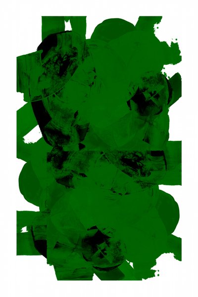 Traços abstratos em verde escuro de cartissi