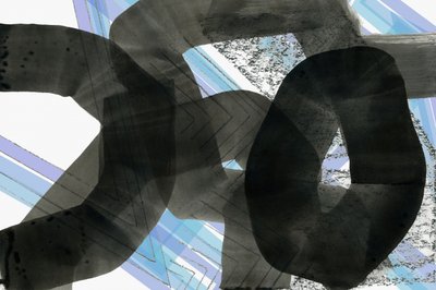Abstrato em azul e cinzento dinâmico de cartissi