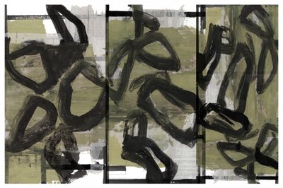 Pinceladas dinâmicas - Abstrato de cartissi