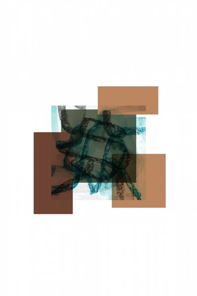 Geometria abstrata com tons terrosos de cartissi