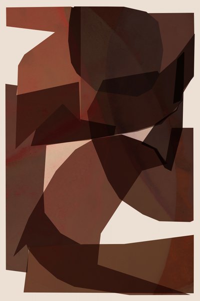 Camadas abstratas com tons terrosos de cartissi