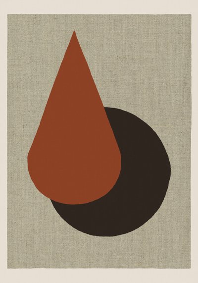 Formas abstratas com tons terrosos de cartissi