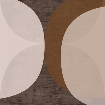 Formas abstratas com tons terrosos de cartissi