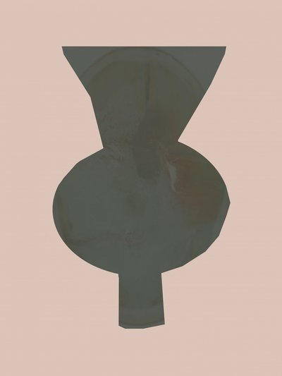 Vaso abstrato elegante de cartissi