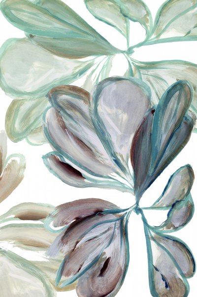 Folhas abstratas em movimento de cartissi
