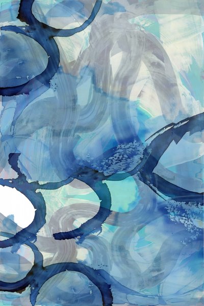 Abstrato em azul fluido de cartissi