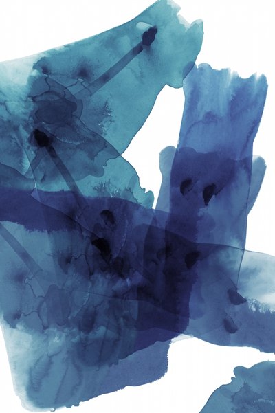Lavagem abstrata em azul fluido de cartissi