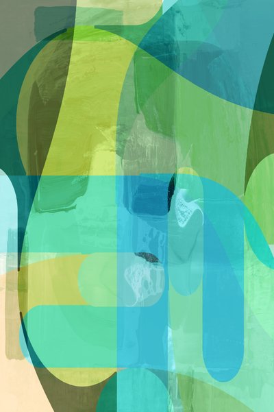 Fluido Verde Azul Abstrato de cartissi