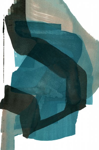 Abstrato em azul-petróleo fluido de cartissi