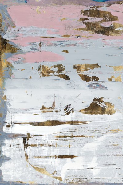 Abstrato Dourado e Rosa de cartissi