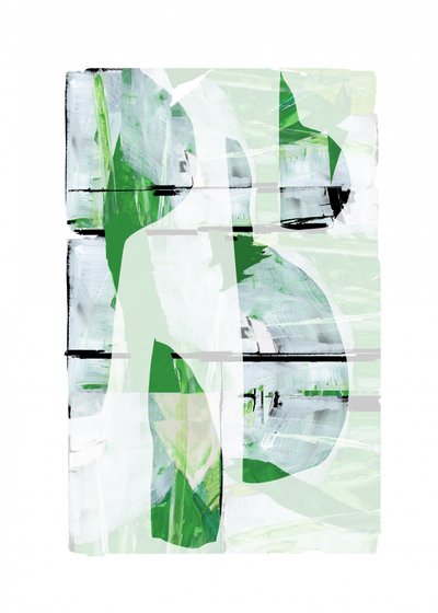 Camadas abstratas verdes de cartissi