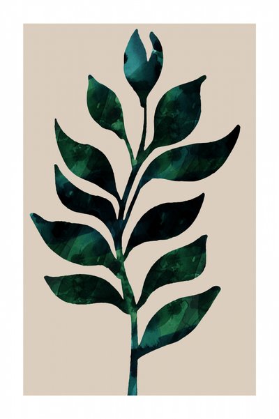 Haste botânica verde de cartissi