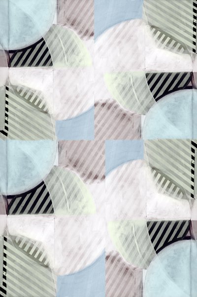Formas em tons pastel entrelaçadas de cartissi
