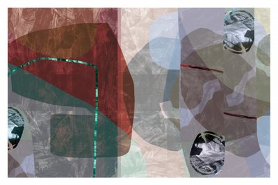 Formas abstratas em camadas de cartissi
