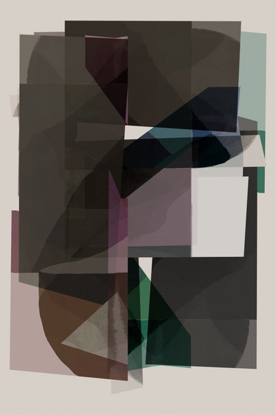 Formas abstratas em camadas de cartissi