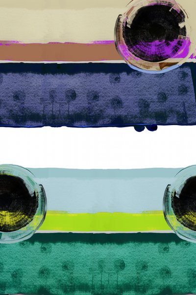 Cores em camadas e círculos de cartissi