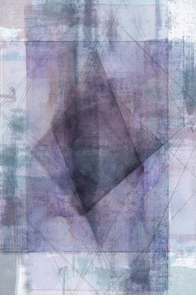 Abstrato geométrico em camadas de cartissi