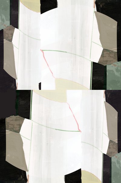 Abstrato geométrico em camadas de cartissi