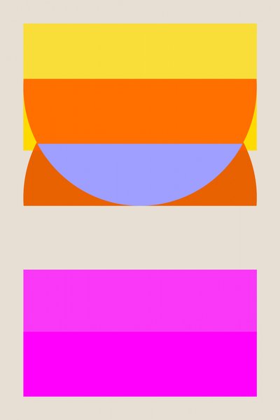 Cores geométricas em camadas de cartissi