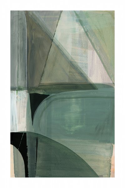 Abstrato verde em camadas de cartissi