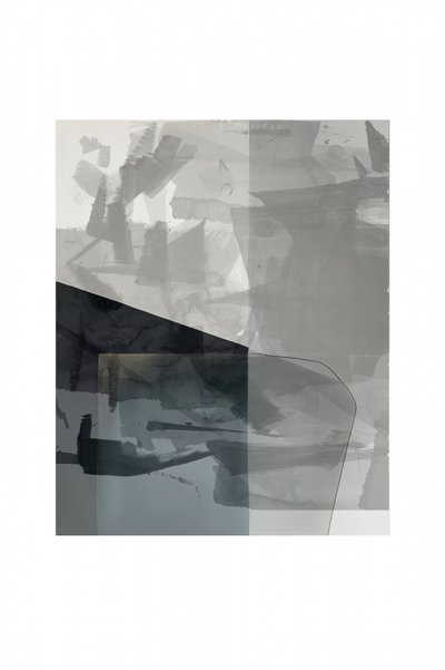 Abstrato em tons de cinza em camadas de cartissi