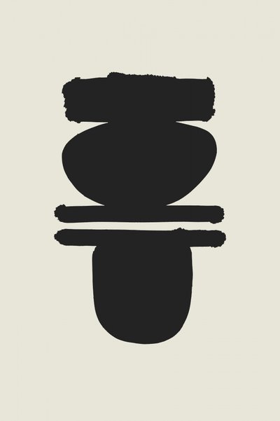 Formas empilhadas minimalistas de cartissi