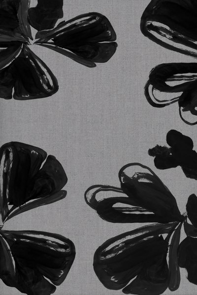 Flores pretas modernas de cartissi
