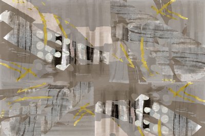Abstrato em ouro moderno de cartissi