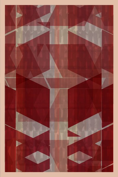 Geometria Moderna em Vermelho de cartissi
