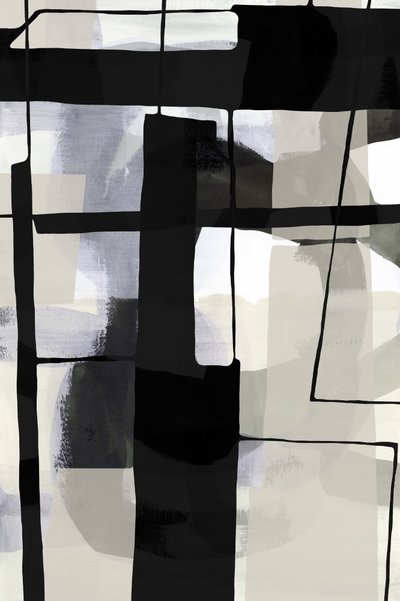 Formas abstratas monocromáticas de cartissi