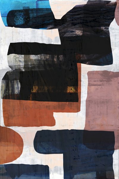 Formas abstratas em tons suaves de cartissi