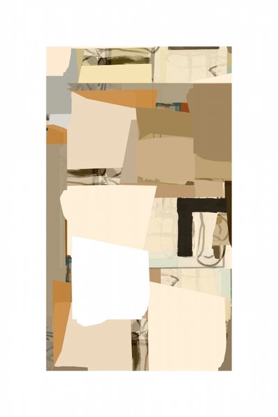 Colagem abstrata neutra de cartissi