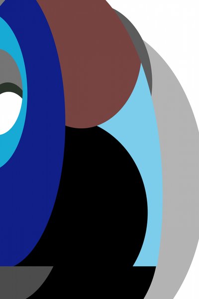 Formas azuis sobrepostas de cartissi