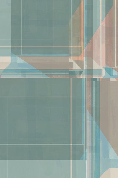 Geometria em azul-petróleo subtil de cartissi