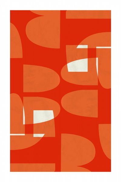 Curvas vibrantes do estilo Mid-Century de cartissi