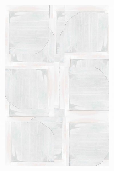 Geométrico abstrato em branco de cartissi