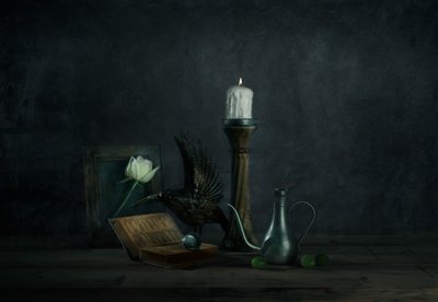Rosa Gótica e Corvo de chenyi wang