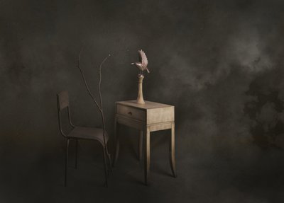 Cena tranquila com pássaros de chenyi wang