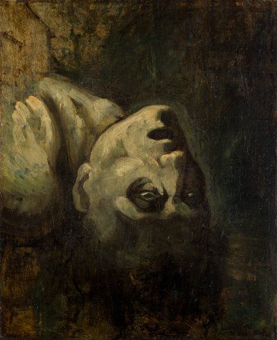 Cabeça de um homem afogado de circle of Théodore Géricault