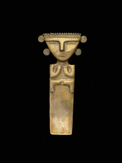 Pingente Figural, 200-1600 AD (ouro) de civilization Quimbaya
