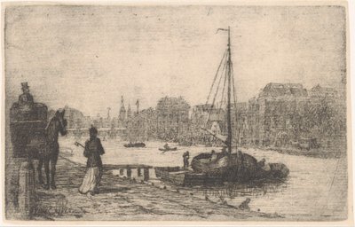 Rio em uma cidade de de Groot (prentmaker)