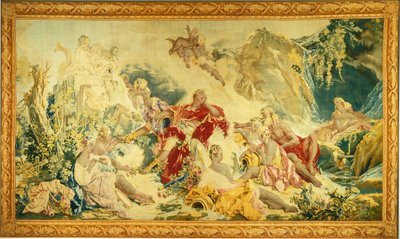 Sonhar com Rinaldo de design and cartoon by François Boucher; woven under the direction of Jean Baptiste Oudry and Nicolas Besnier at