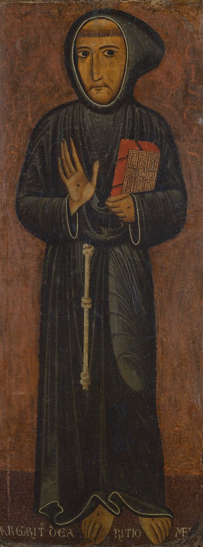 Representação de São Francisco de Assis (pintura sobre madeira) de di Magnano da Arezzo Margaritone