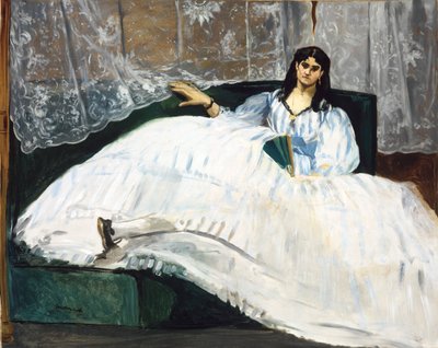 Mulher, com, um, ventilador de Édouard Manet