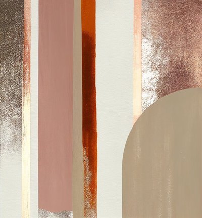 Pintura digital, linhas abstractas castanhas, parede Impressão de arte a pedido de F. Abderrahim